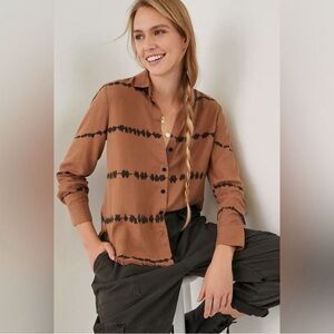 Anthropologie | Cloth & Stone Edie tie-dye buttondown (PS)